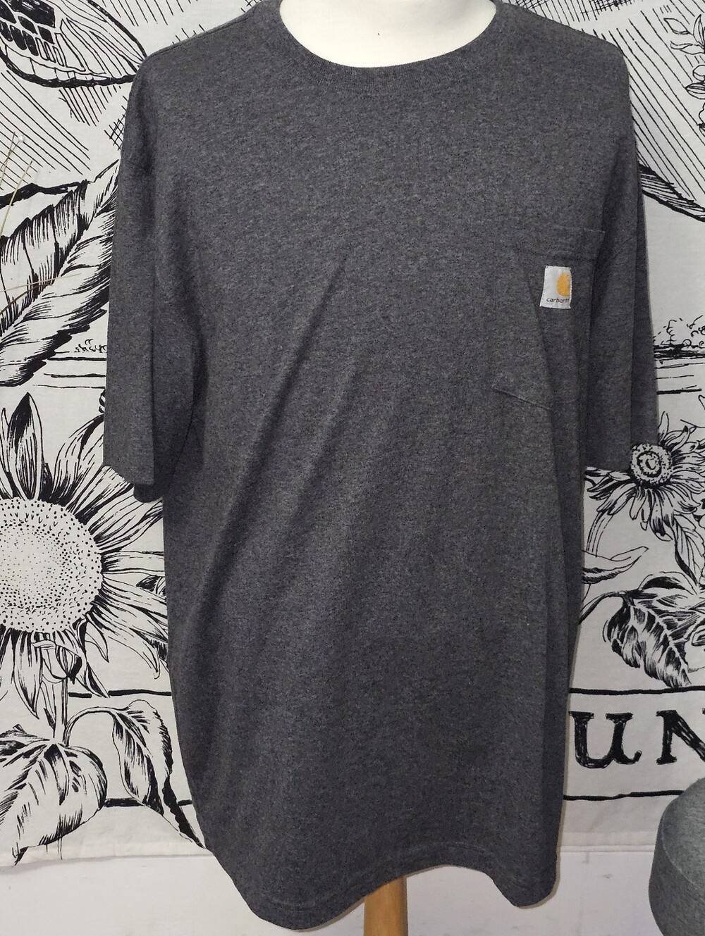 Carhartt Men’s Short Sleeve Pocket Tee - Heather Gray Large Original Fit